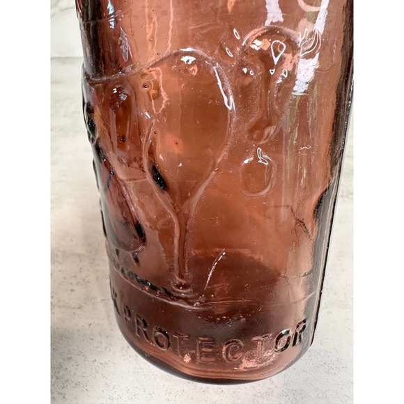 ABSOLUTELY Pure, Milk Purple Glass Bottle Milk the Milk Protector Decanter - Picture 10 of 10